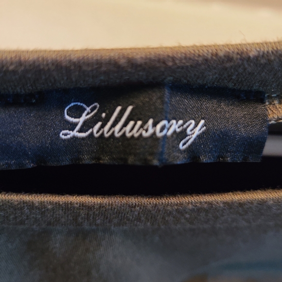 Lillusory Ruched Tee Shirt Tie Waist Dress Green XL - Picture 8 of 14